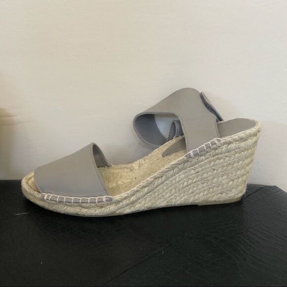 Sz 9 VINCE Made in Spain Sophie Wedge Sandal w Jute Rope Detail in agree Retail - Picture 5 of 10